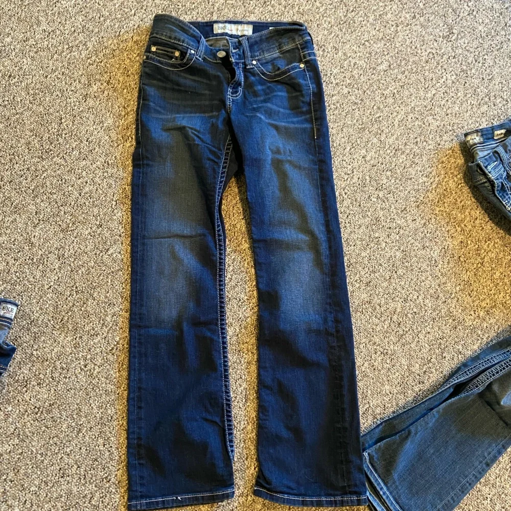 3 pair BKE Payton jeans size 25 capri crop regular pant - Picture 6 of 9